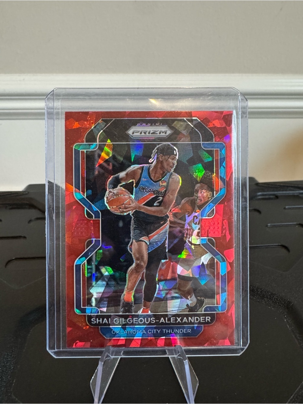 🔥 2021 Panini Prizm Shai Gilgeous-Alexander Red Cracked Ice Prizm OKC Thunder